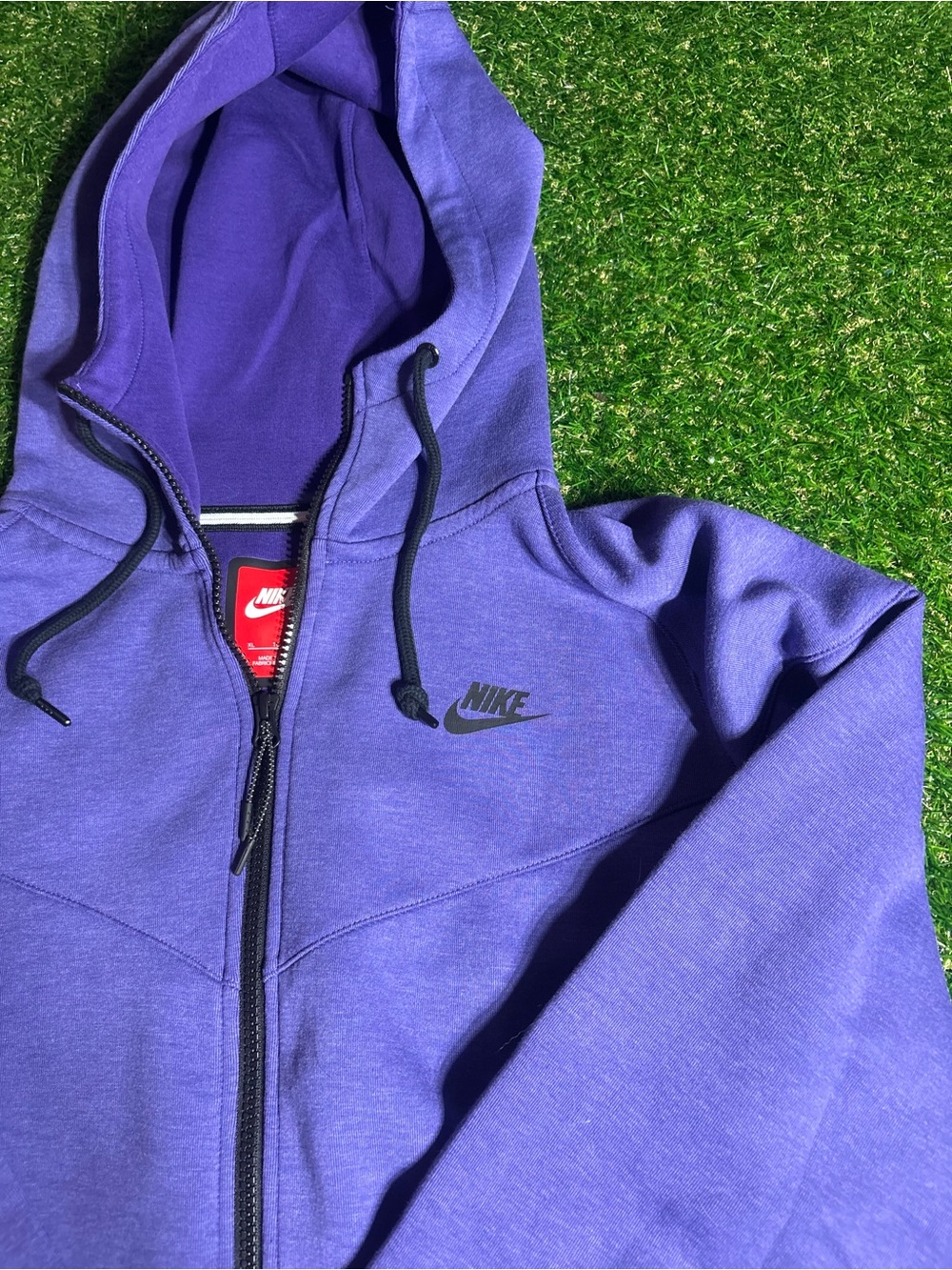 Nike TECH adult Purple Zip-Up Hoodie Jacket